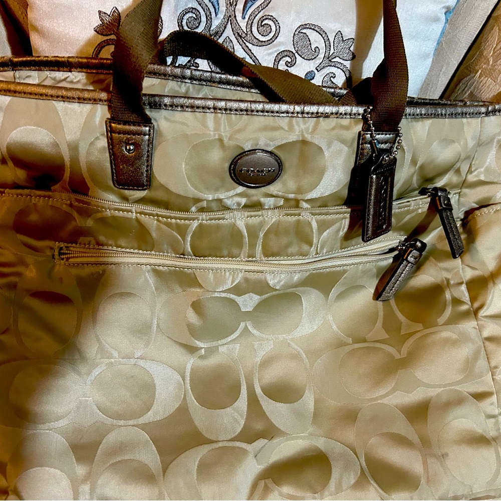 Coach diaper or large tote bag